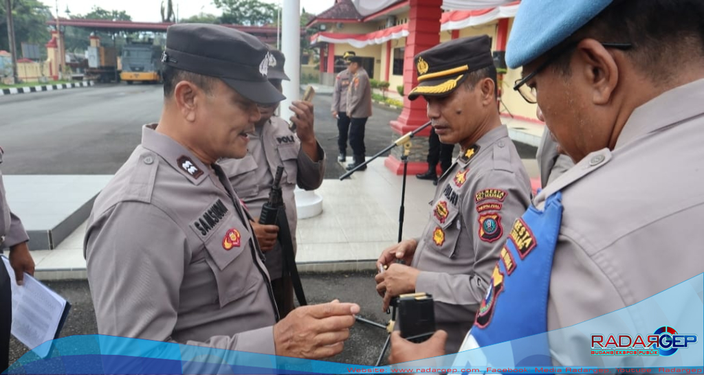 Polresta Deli Serdang Lakukan Pemeriksaan Senjata Api